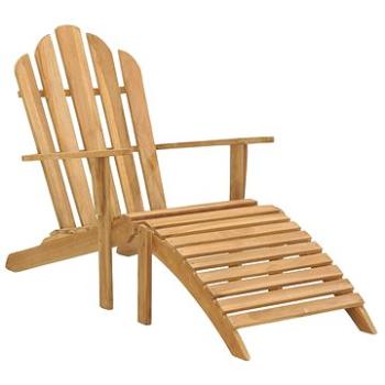 SHUMEE Křeslo zahradní ADIRONDACK s podnožkou, teak 316165 (316165)