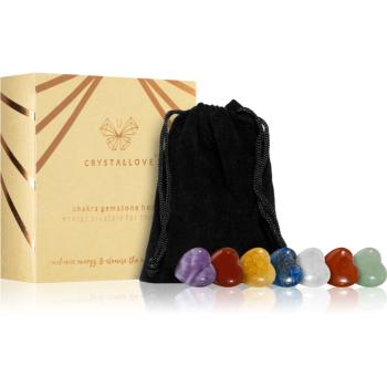 Crystallove Energy Crystals The Seven Chakra Hearts masážní pomůcka 7 ks