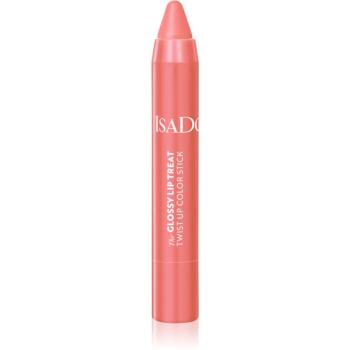 IsaDora Glossy Lip Treat Twist Up Color hydratační rtěnka odstín 09 Beach Peach 3,3 g