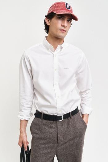 KOŠILE GANT REG PINPOINT OXFORD SHIRT WHITE