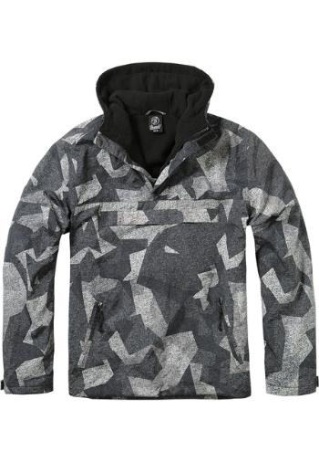 Brandit Fleece Pull Over Windbreaker digital night camo - 3XL