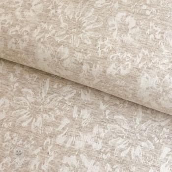 Viskóza se lnem JACQUARD Maria natural