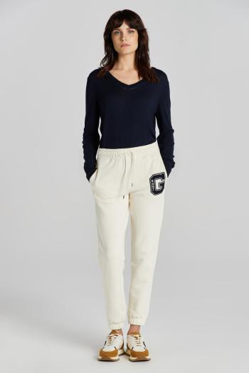 TEPLÁKY GANT REG G SWEATPANTS CREAM