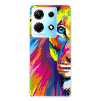 Odolné silikonové pouzdro iSaprio - Rainbow Lion - Infinix Note 30