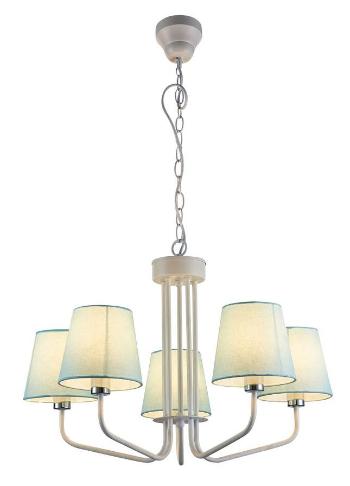 Candellux Modrý závěsný lustr York Ledea pro žárovku 5x E14 50205093