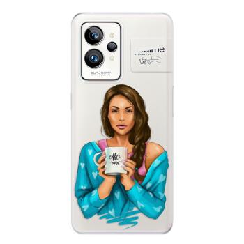 Odolné silikonové pouzdro iSaprio - Coffe Now - Brunette - Realme GT 2 Pro