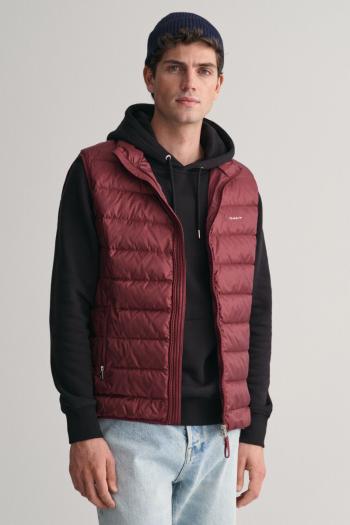 VESTA GANT LIGHT DOWN VEST WINE RED