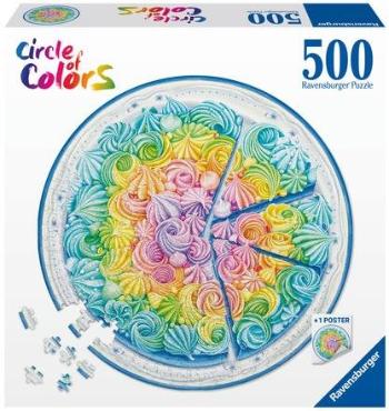 Puzzle Ravensburger Puzzle 173495 Szivárványos torta 500 darab