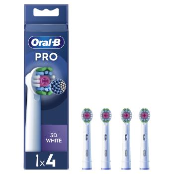 ORAL-B EB 18-4 PRE 3D White Kefkové hlavy 4 kusy