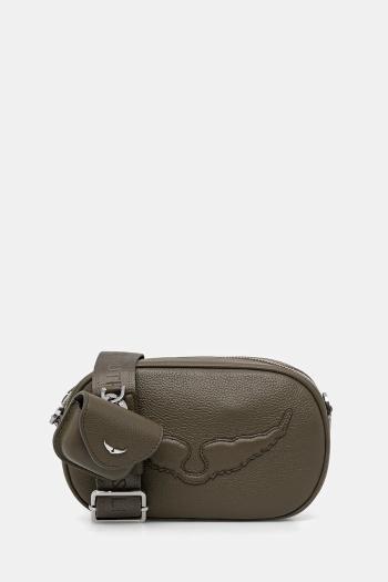 Kožená kabelka ZADIG&VOLTAIRE zelená farba, LWBA03657