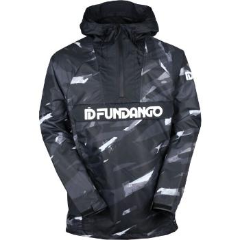 FUNDANGO SALMO LOGO ANORAK Pánská přechodová bunda, tmavě šedá, velikost