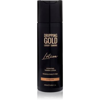 Dripping Gold Luxury Tanning Lotion hydratační samoopalovací mléko pro intenzivní opálení odstín Ultra Dark 200 ml