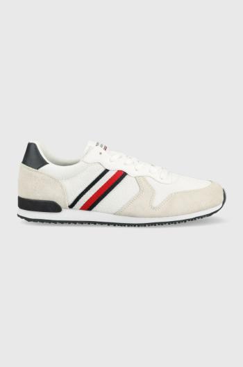 Sneakers boty Tommy Hilfiger ICONIC MIX RUNNER bílá barva, FM0FM04733