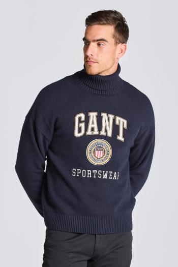 ROLÁK GANT D2. CREST SHIELD ROLLNECK EVENING BLUE