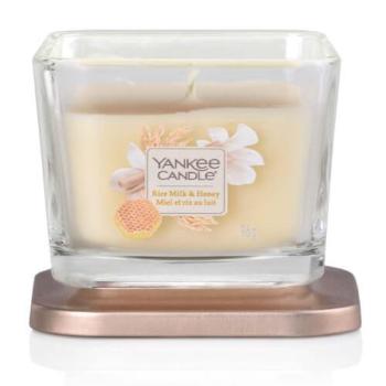 Yankee Candle Aromatická svíčka malá hranatá Rice Milk & Honey 96 g