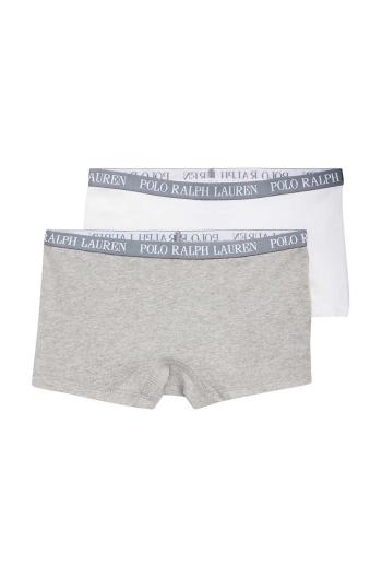 Dětské boxerky Polo Ralph Lauren 2-pack šedá barva