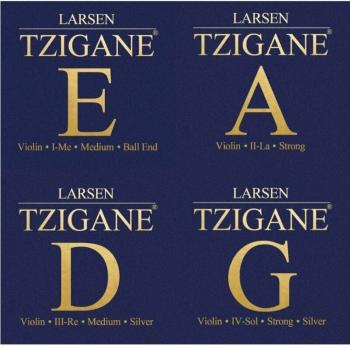 Larsen Tzigane violin SET, E loop end Struny pro housle