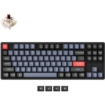 Keychron K8 Pro Swappable RGB Backlight Aluminum Brown Switch - Black (K8P-J3)