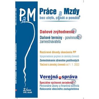 PAM 2/2022 -  Daňové zvýhodnenia,  Daňové termíny (9771337060197)