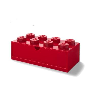 Stolní box 8 se zásuvkou, více variant - LEGO Barva: červená