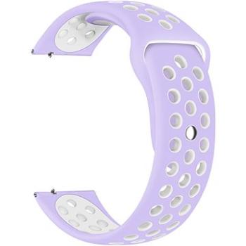 Eternico Sporty Universal Quick Release 20mm Pure White and Purple     (AET-U20SP-WhPu)