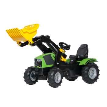 ROLLY TOYS šlapací traktor Deutz-Fahr s čelním nakladačem, nafukovací pneumatiky