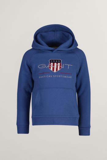 MIKINA GANT ARCHIVE SHIELD RAGLAN HOODIE VINTAGE BLUE