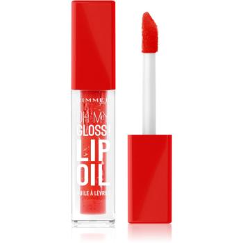 Rimmel Oh My Gloss! Lip Oil olej na rty s hydratačním účinkem odstín 004 Vivid Red 4,5 ml