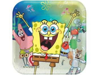 Amscan Talíře Spongebob 22,8 cm 8 ks