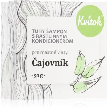 Kvitok Čajovník tuhý šampon pro mastné vlasy 50 g