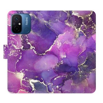 Flipové pouzdro iSaprio - Purple Marble - Xiaomi Redmi 12C