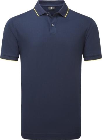 Footjoy Tipped Pique Mens Navy/Taxi M Polo košile