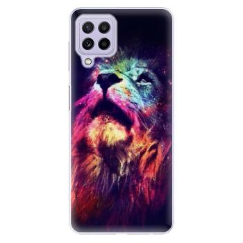 Odolné silikonové pouzdro iSaprio - Lion in Colors - Samsung Galaxy A22