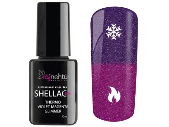 Ráj nehtů UV gel lak Shellac Me Thermo 12ml - Violet-Magenta Glimmer