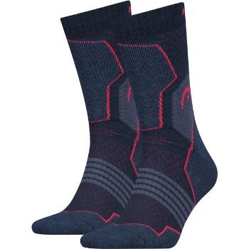 Head HIKING CREW 2P UNISEX Túrazokni, fekete, méret 39 - 42
