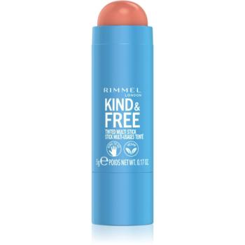 Rimmel Kind & Free multifunkční líčidlo pro oči, rty a tvář odstín 002 Peachy Cheeks 5 g