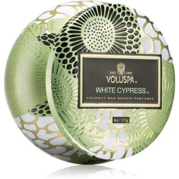 VOLUSPA Japonica Holiday White Cypress vonná svíčka v plechovce 113 g