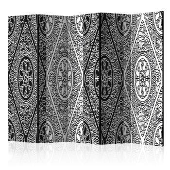 Paraván Ethnic Monochrome Dekorhome 225x172 cm (5-dílný)