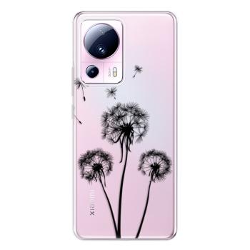 Odolné silikonové pouzdro iSaprio - Three Dandelions - black - Xiaomi 13 Lite