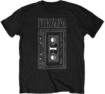 Nirvana Tričko As You Are Tape Unisex Black 2XL