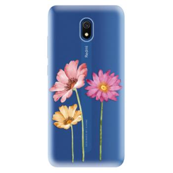 Odolné silikonové pouzdro iSaprio - Three Flowers - Xiaomi Redmi 8A