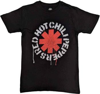 Red Hot Chili Peppers Tričko Stencil Unisex Black M