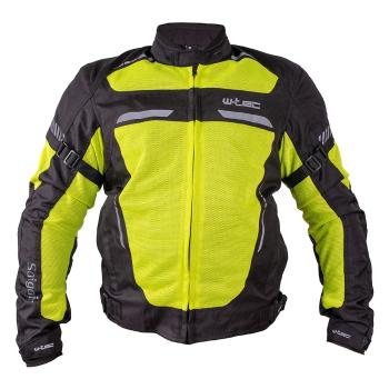 Pánská letní moto bunda W-TEC Saigair  Fluo Yellow-Black  XL