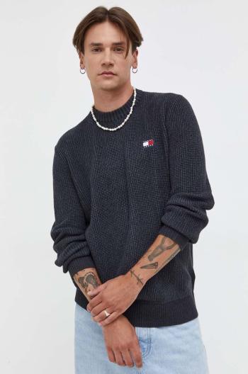 Bavlněný svetr Tommy Jeans černá barva