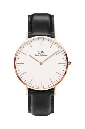 Hodinky Daniel Wellington Classic 40 Sheffield RG černá barva