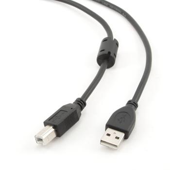 Kabel CABLEXPERT CCF-USB2-AMBM-10 USB A-B 3m 2.0 HQ s ferritovým jádrem