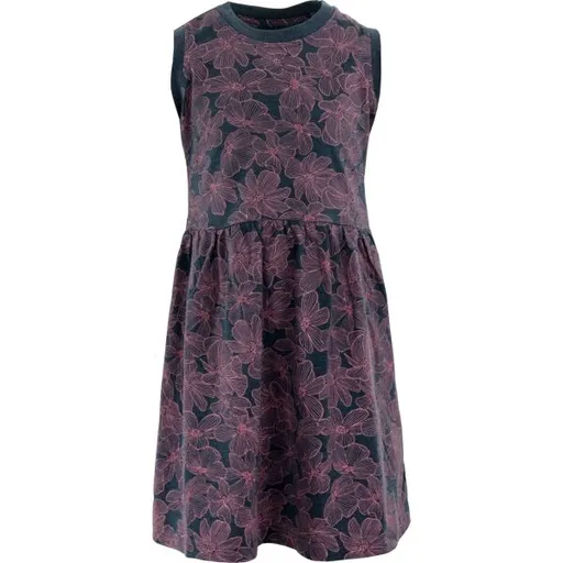 ALPINE PRO PLEXO Dívčí šaty, tmavě modrá, velikost 104-110