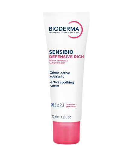 BIODERMA Sensibio Defensive rich aktivní zklidňujicí krém s výživnou texturou 40 ml