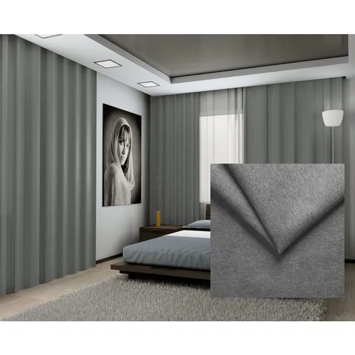 Hotový závěs ENJOY s tunýlkem, tmavě šedý č. 23, 145 x 245 cm