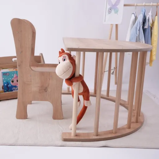 Wooden Pikler Climber Sincap - Brown